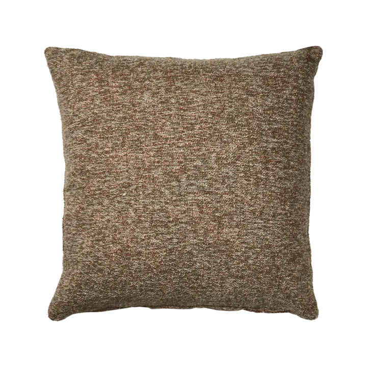 NINA Kuddfodral 50 cm – Olivgrön och korall från Affari of Sweden