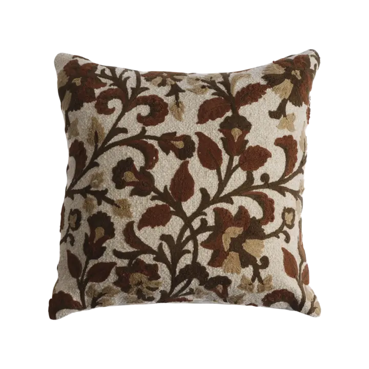 AGNES Kuddfodral 45 cm – Brun och vit från Affari of Sweden