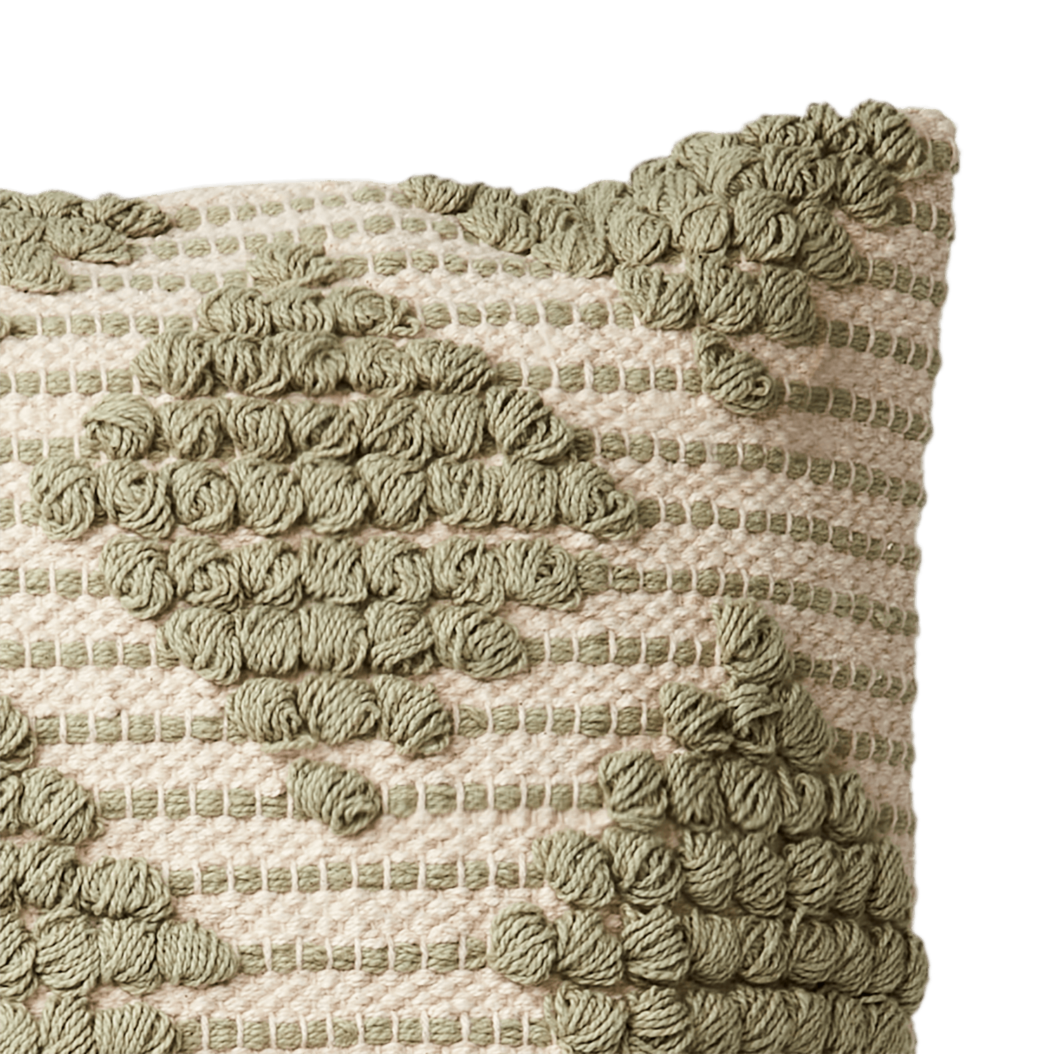 MINNA Kuddfodral, Grön/elfenben Kuddfodral Affari of Sweden