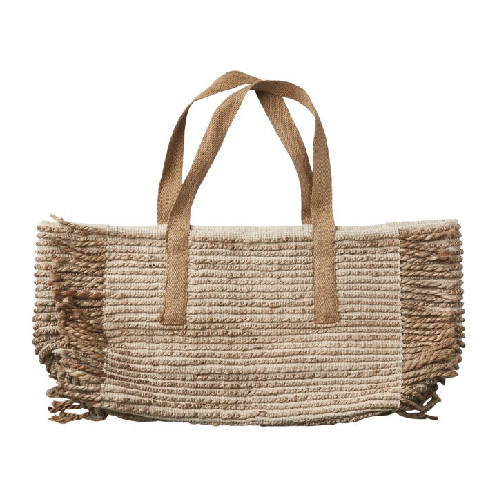 VENDELA Väska M, Natur – längd: 50 cm, bredd: 22 cm, höjd: 35/58 cm