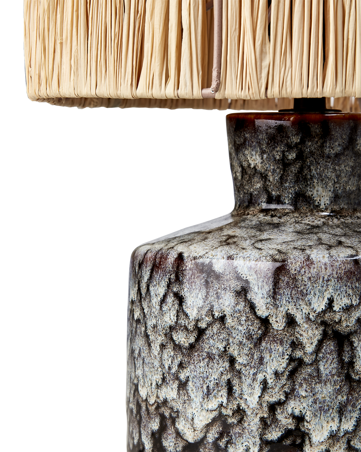 LAVA Bordslampa, Mörkbrun/flerfärgad Affari of Sweden