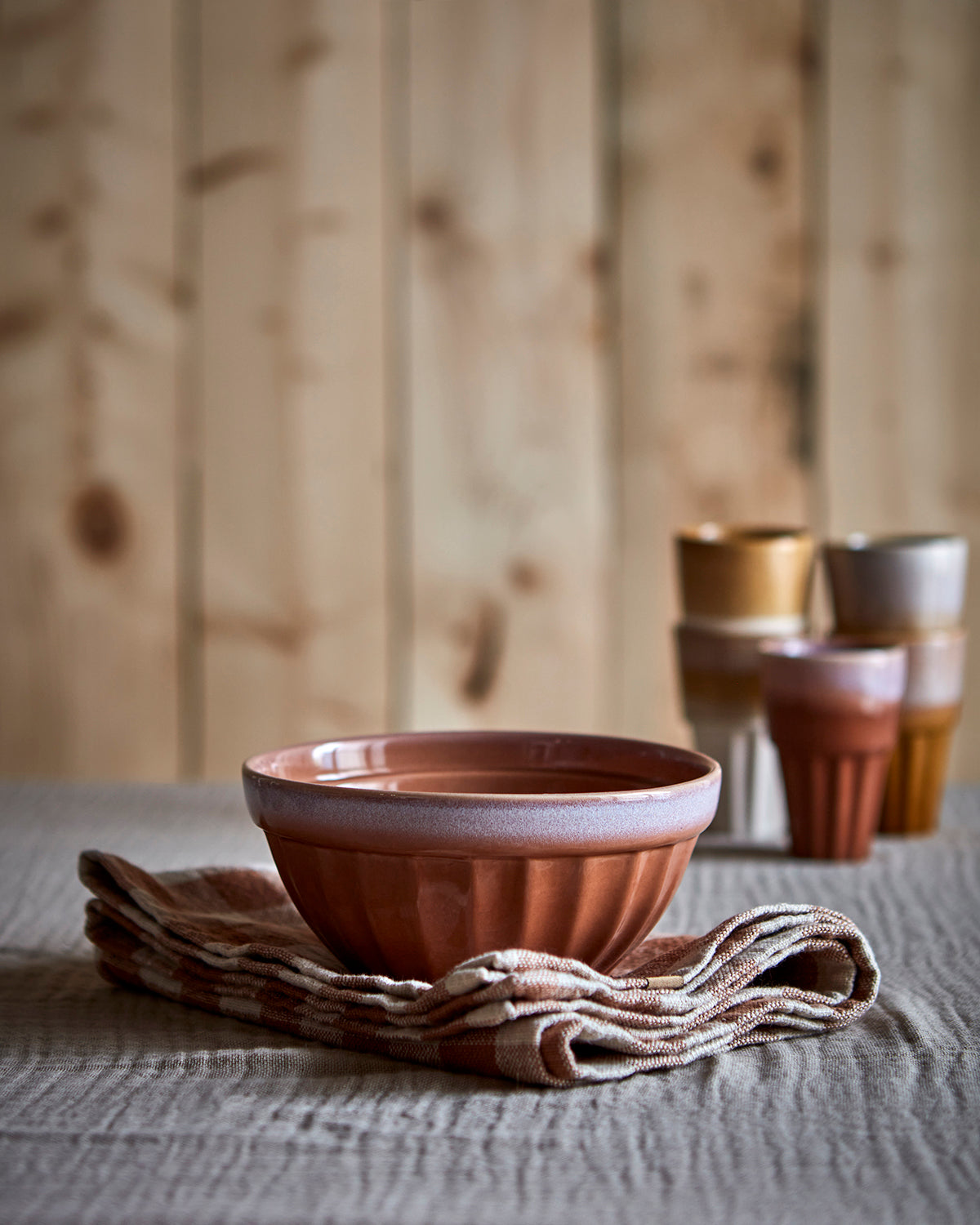 COSTA Skål L, Terrakotta/flerfärgad Skålar Affari of Sweden