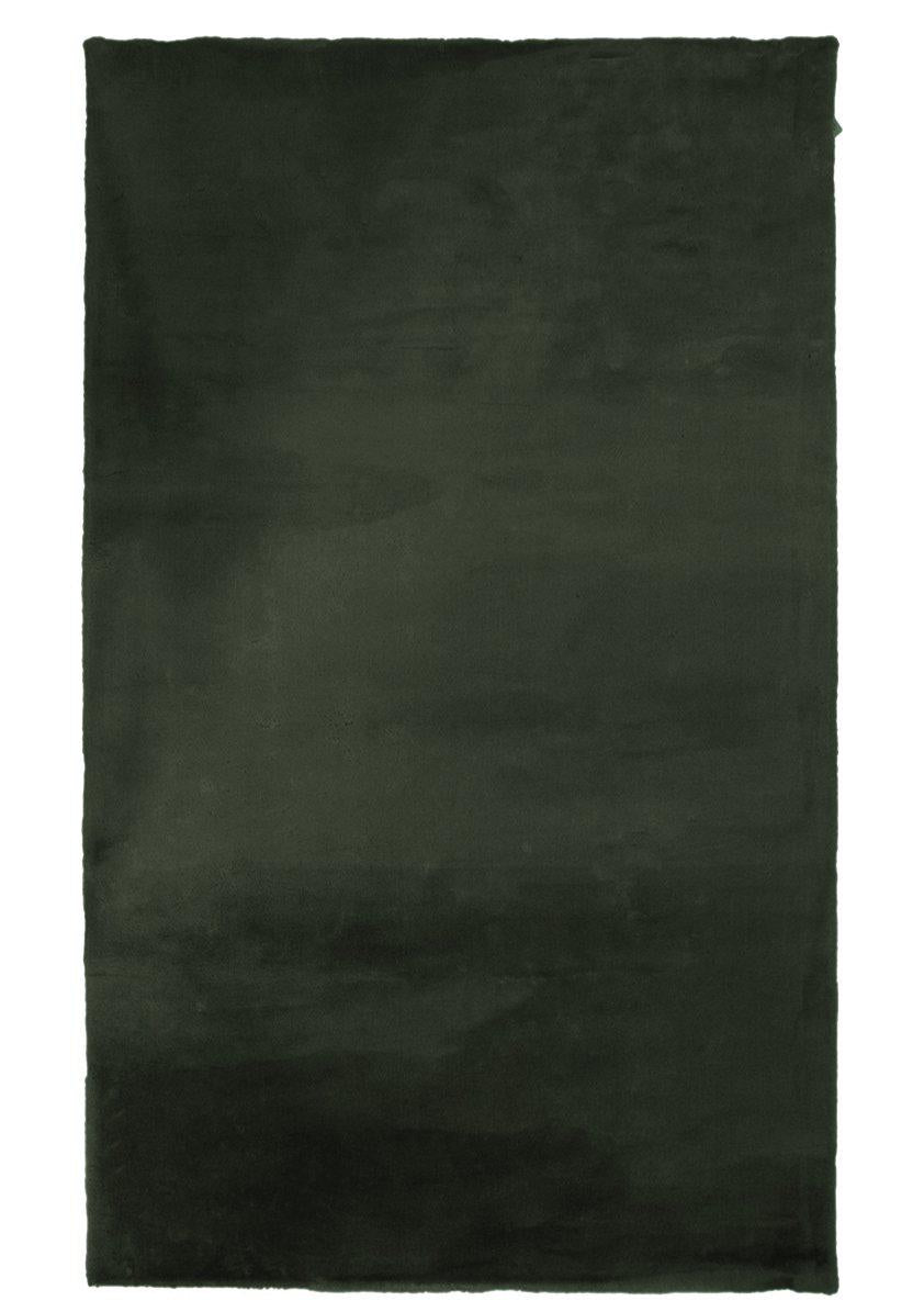 Grön tuftad matta Ninha 80x140 cm sett ovanifrån