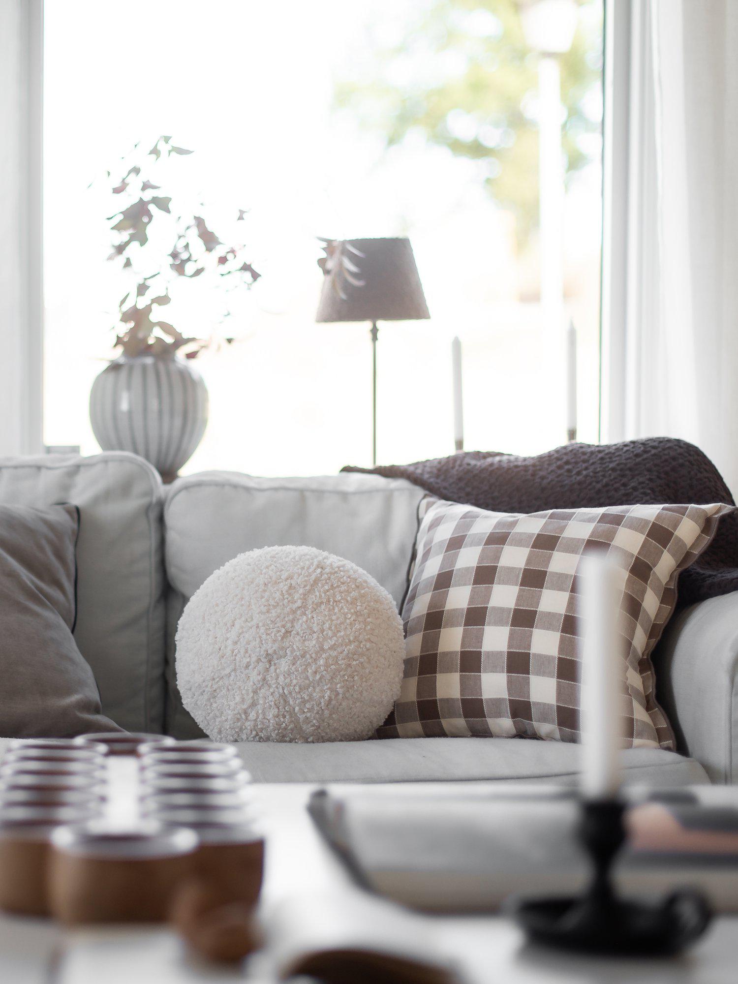 Mary Kuddfodral Nougat 45x45cm Svanefors