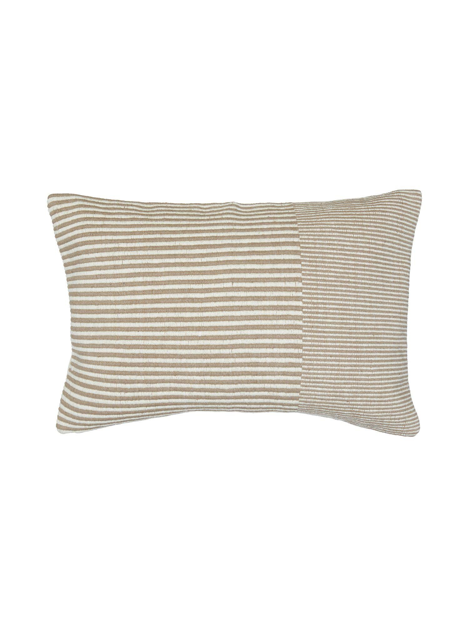 Tyra kuddfodral nougat 40x60 cm med horisontella ränder