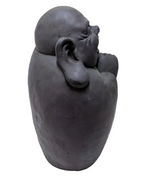 Glada Buddha 46 cm - Mörkgrå Boeddha Beelden