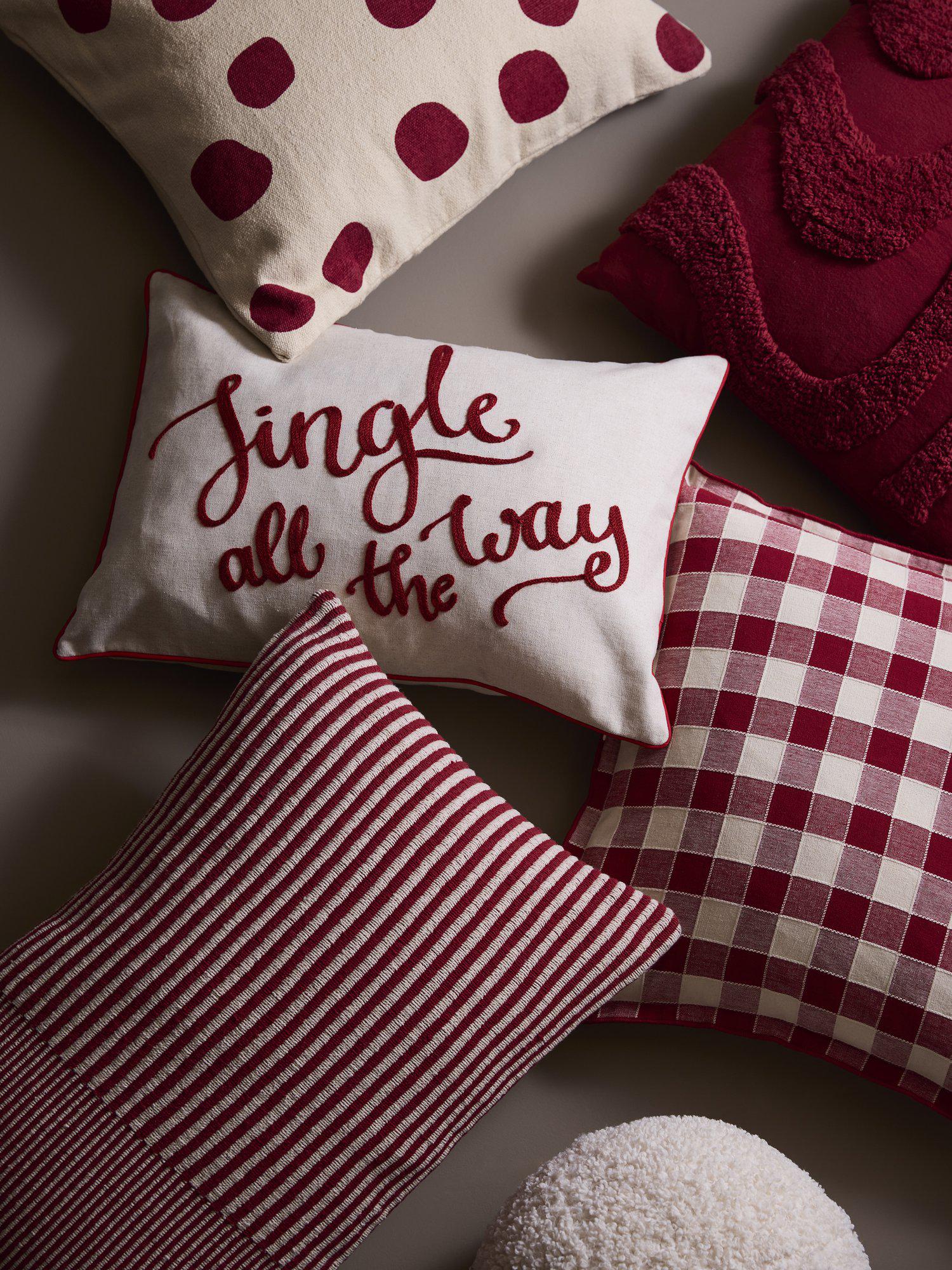 Jingle Kuddfodral Röd 35x50cm Svanefors