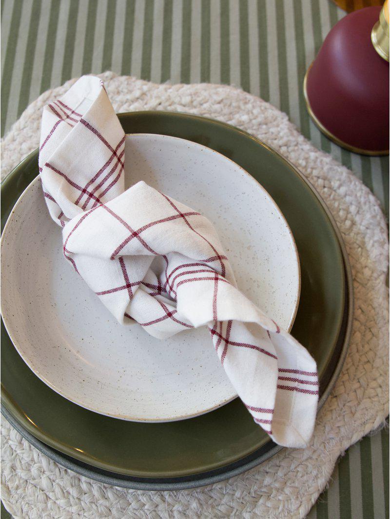 Erin Servett 4-pack Vinröd 45 × 45 cm