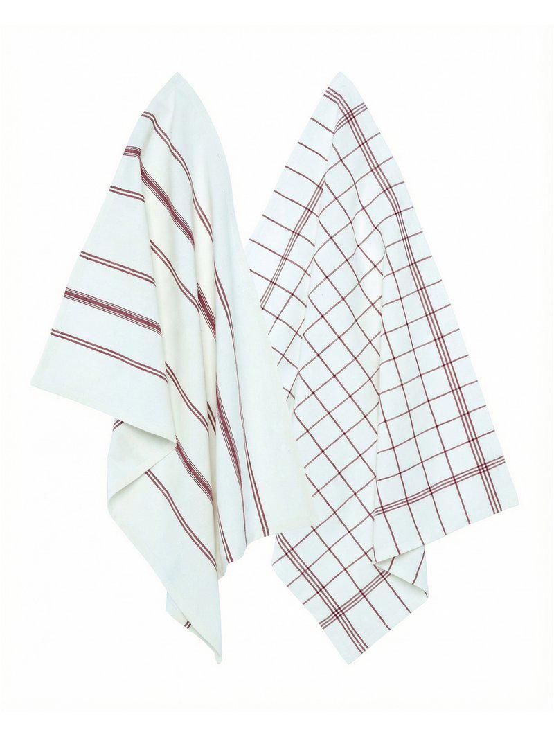 Erin Kökshandduk 2-pack Vinröd 50 × 70 cm