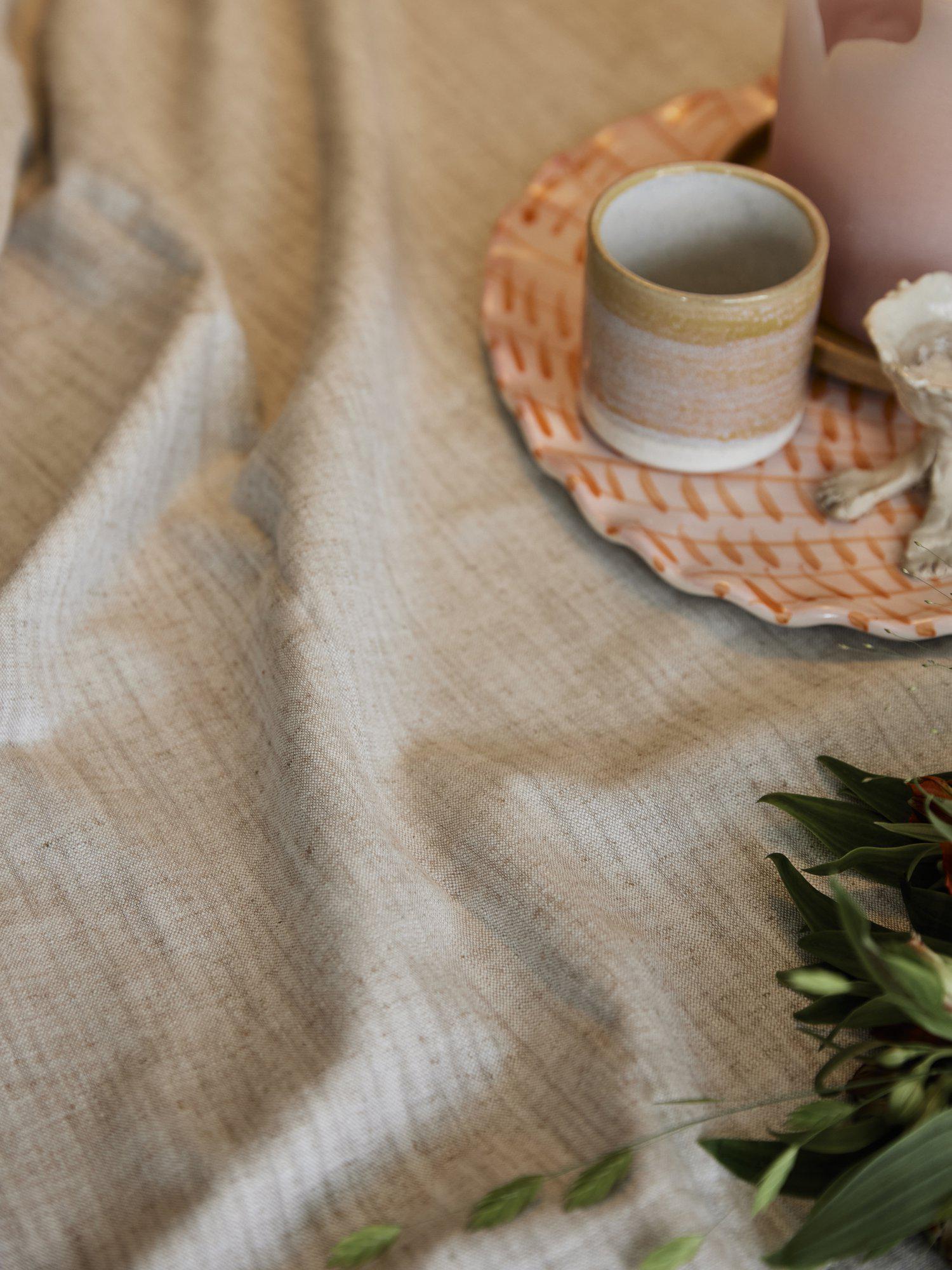 Sabina Duk Beige D200cm Svanefors