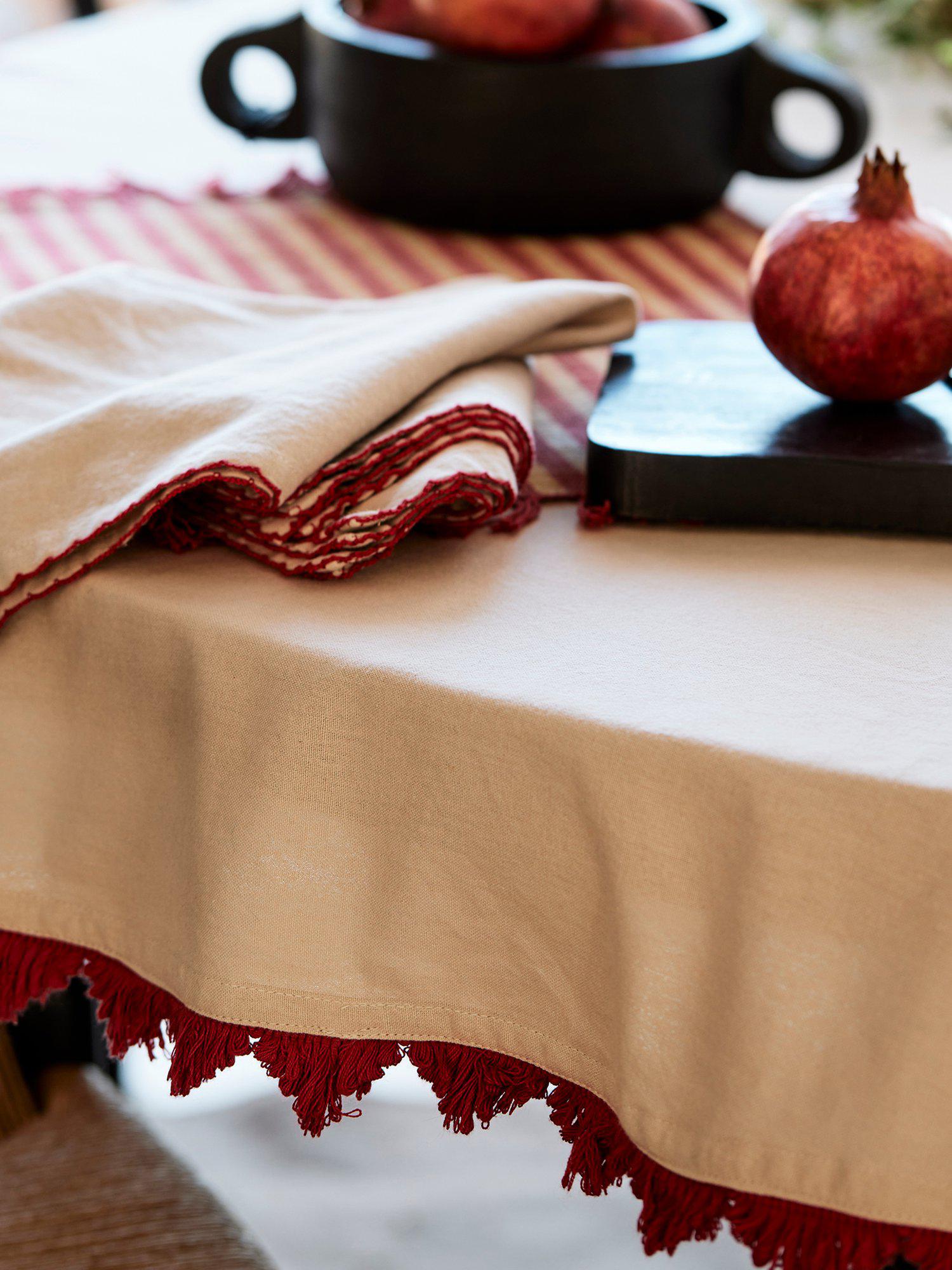 Stine Duk Röd 145x280cm Svanefors