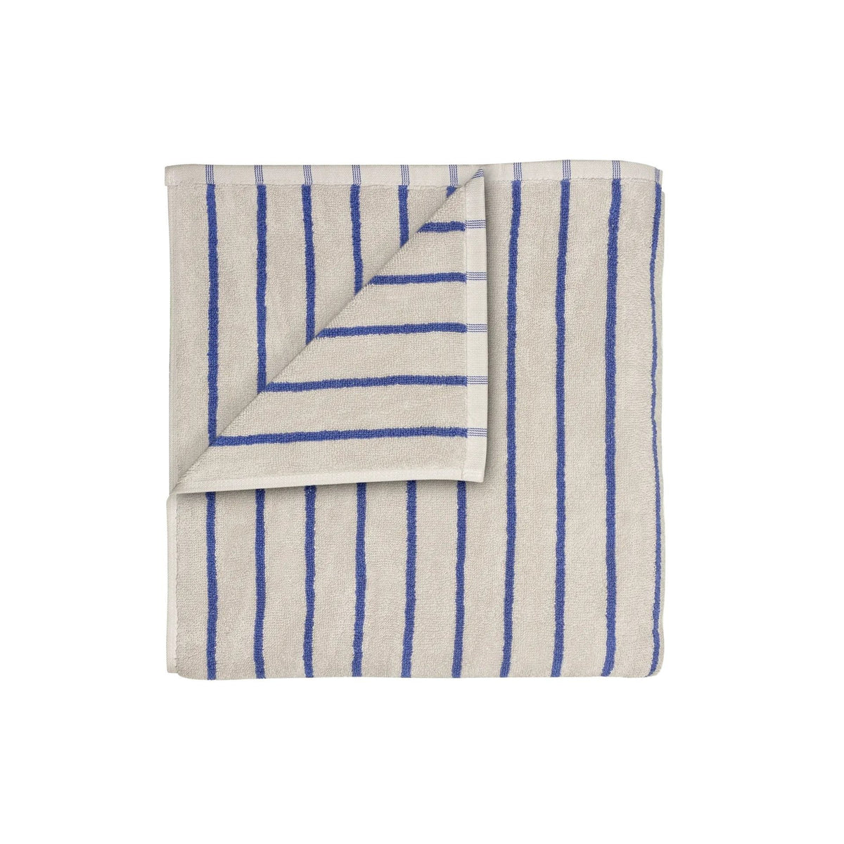Badhandduk Arto 70x140 cm Moonbeam/Mazarine Blue från blomus