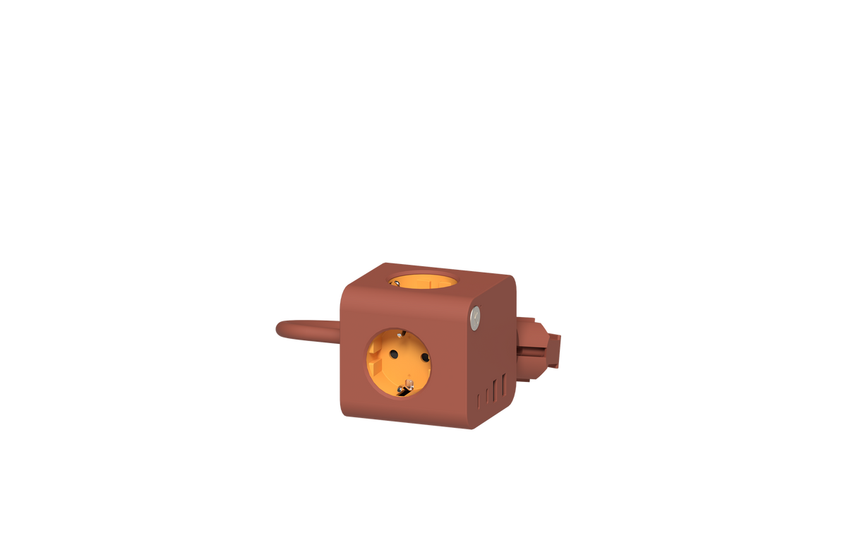 Grenuttag Ampie Wired EU USB-A/USB-C Terracotta från KREAFUNK