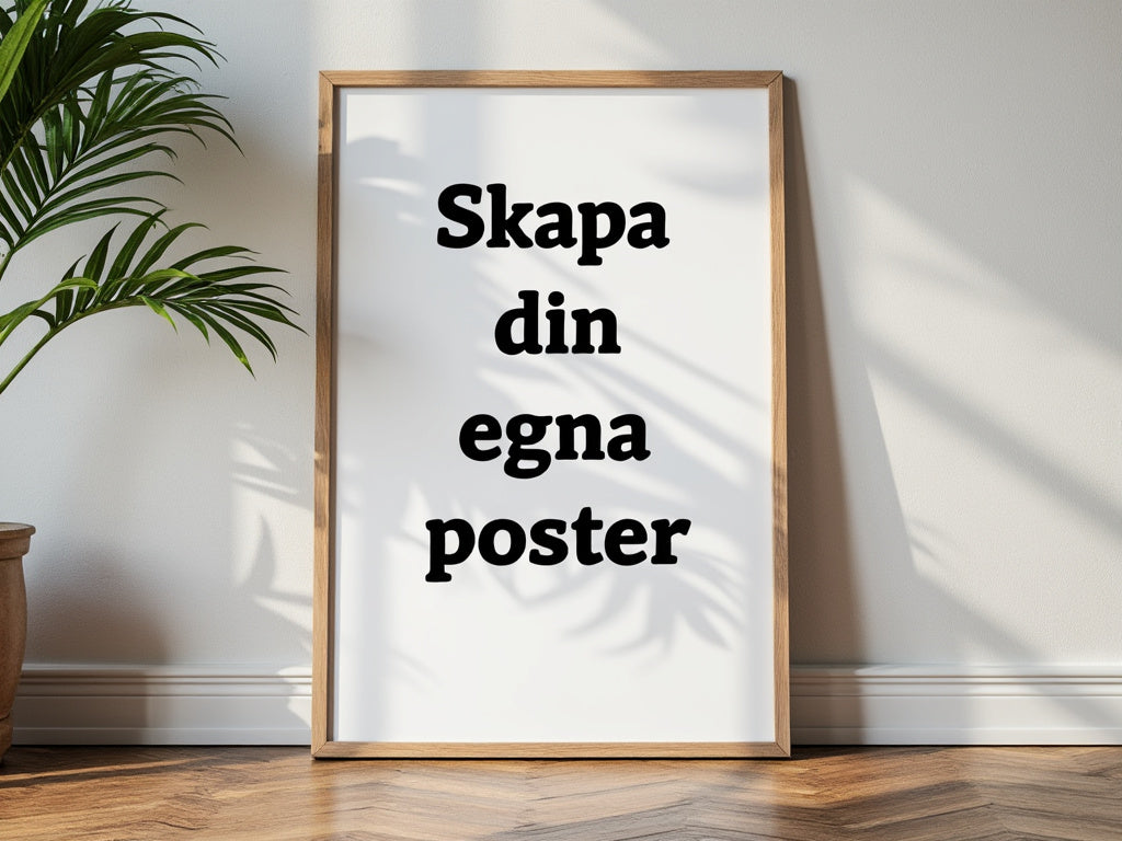 Skapa din egna poster (med ram) Print Material Hemboden