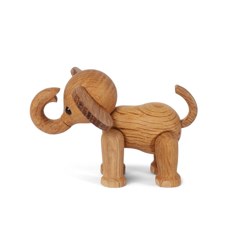 Ella Elefant Baby Trädekoration 9 cm Ek/Lönn Spring Copenhagen