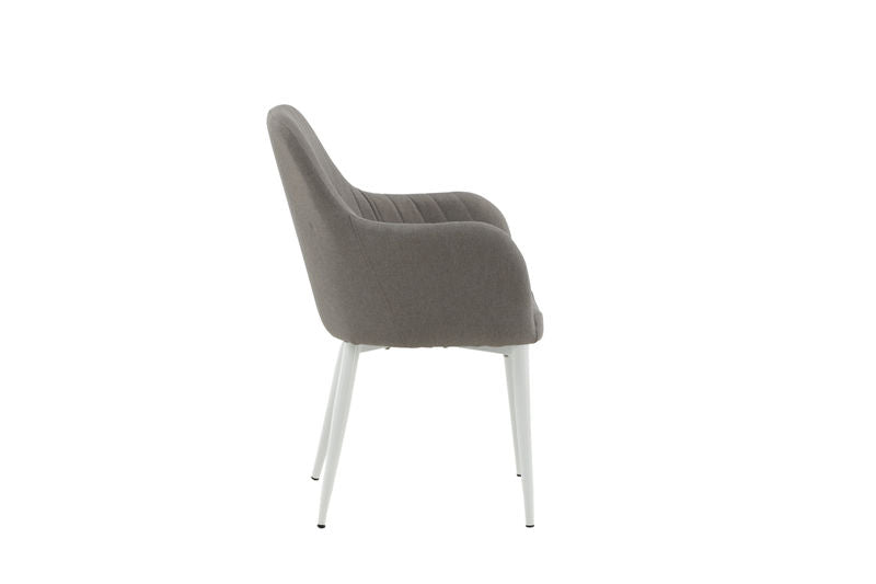 Matstol - Comfort med vita ben Venture Home
