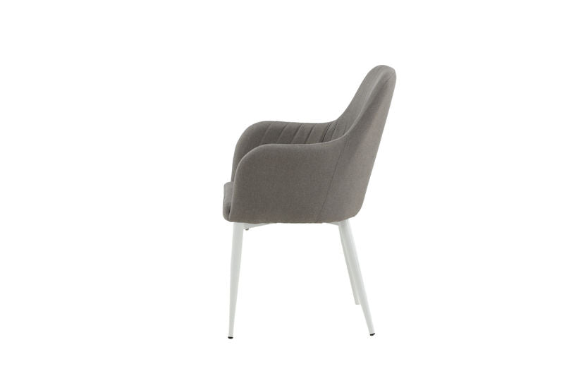 Matstol - Comfort med vita ben Venture Home