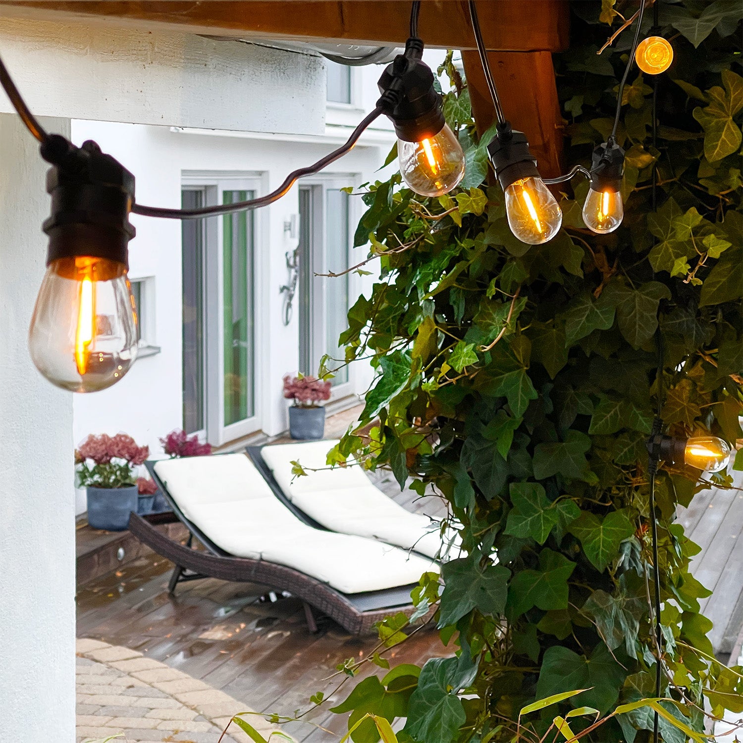 Deco bulb x 5, E27 12V (varmvit) LightsOn Garden Plug & Play