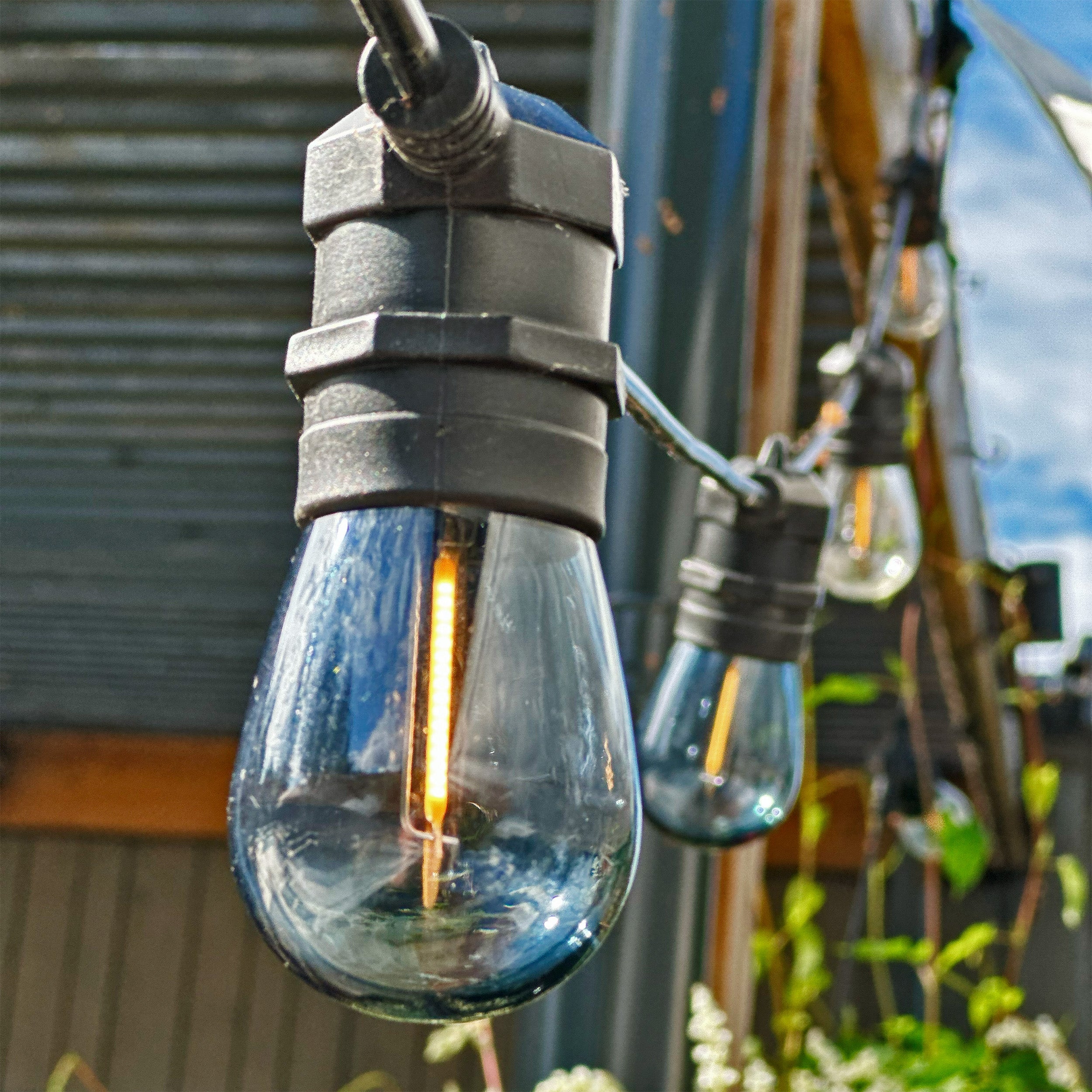 Deco bulb x 5, E27 12V (smoke) LightsOn Garden Plug & Play