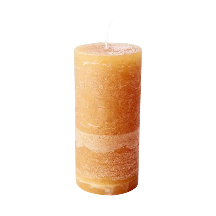 COTE NORD Blockljus diameter 7 × 15 cm – Ocra från Affari of Sweden