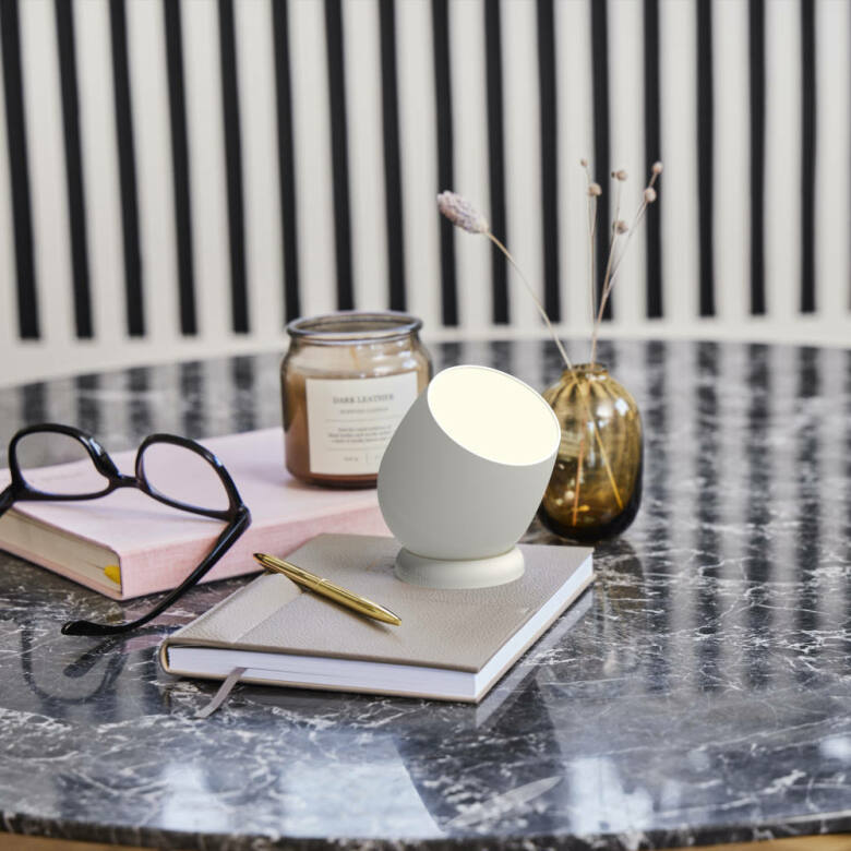 Beam Portabel LED-lampa Vit KREAFUNK