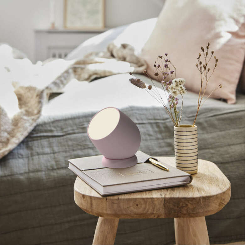 Beam Portabel LED-lampa Dusty Rose KREAFUNK