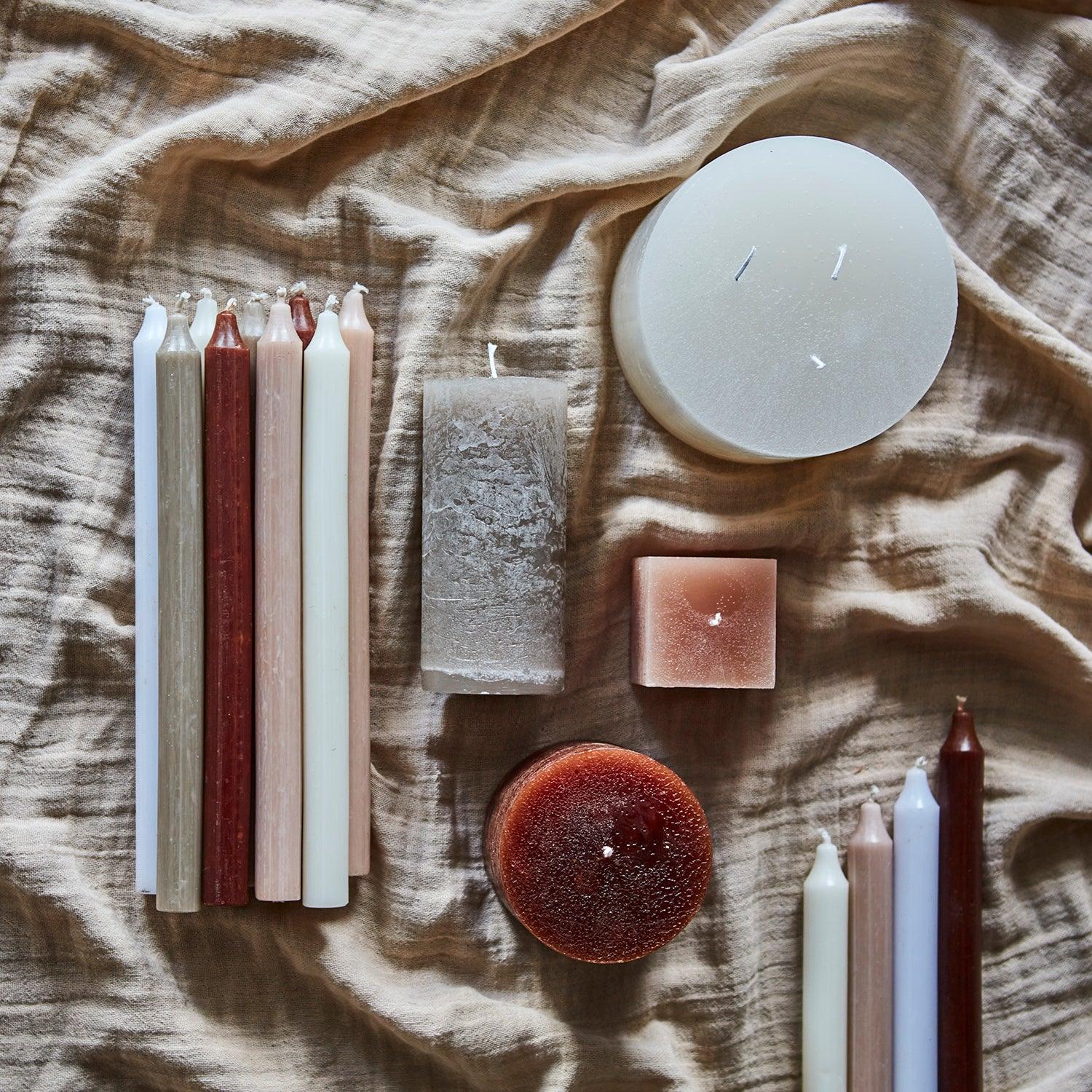 COTE NORD Blockljus, Kvartsgrå Blockljus Affari of Sweden