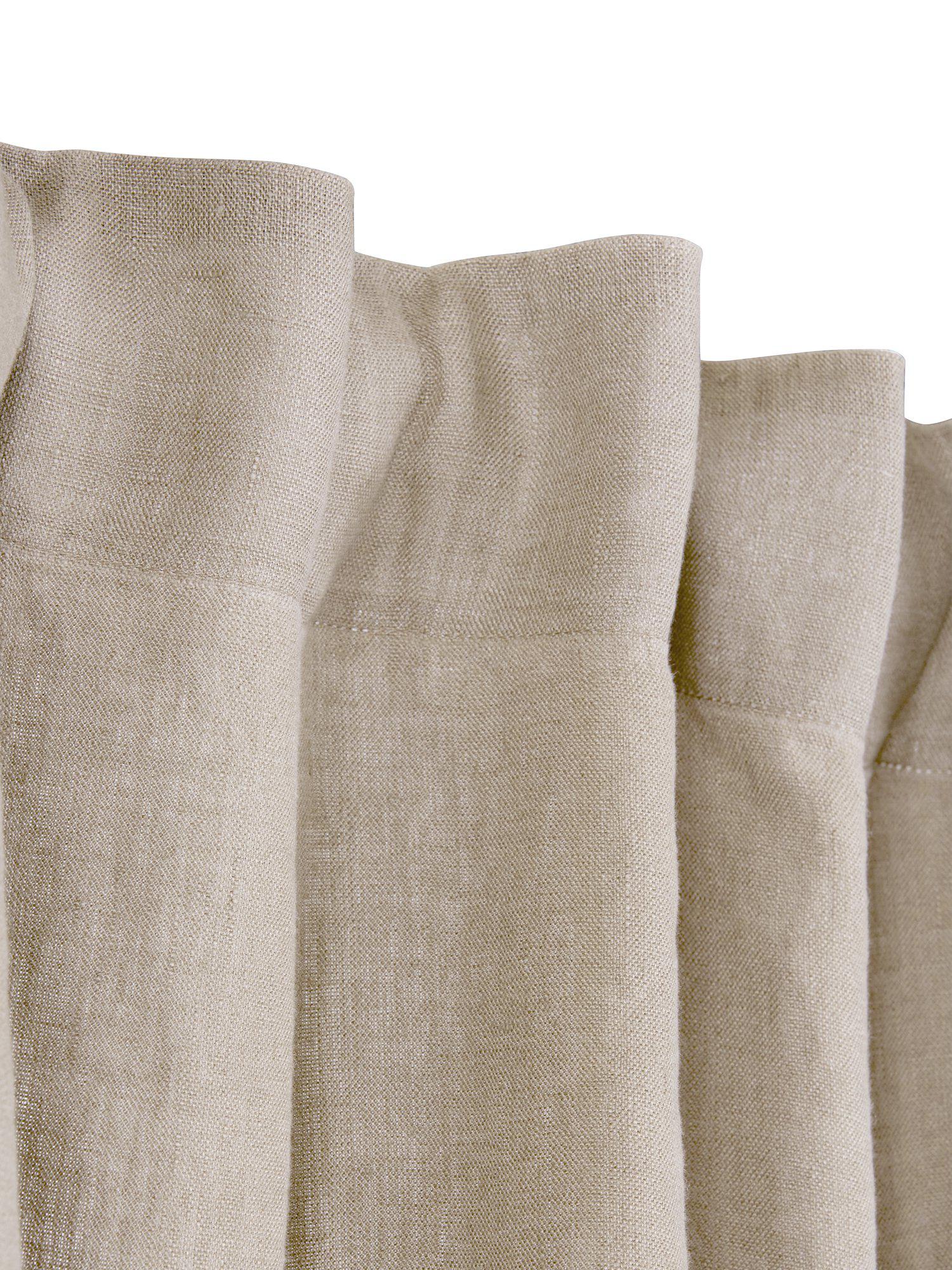 Julie Gardin 2P Lin/Vit 2x145x280cm Svanefors