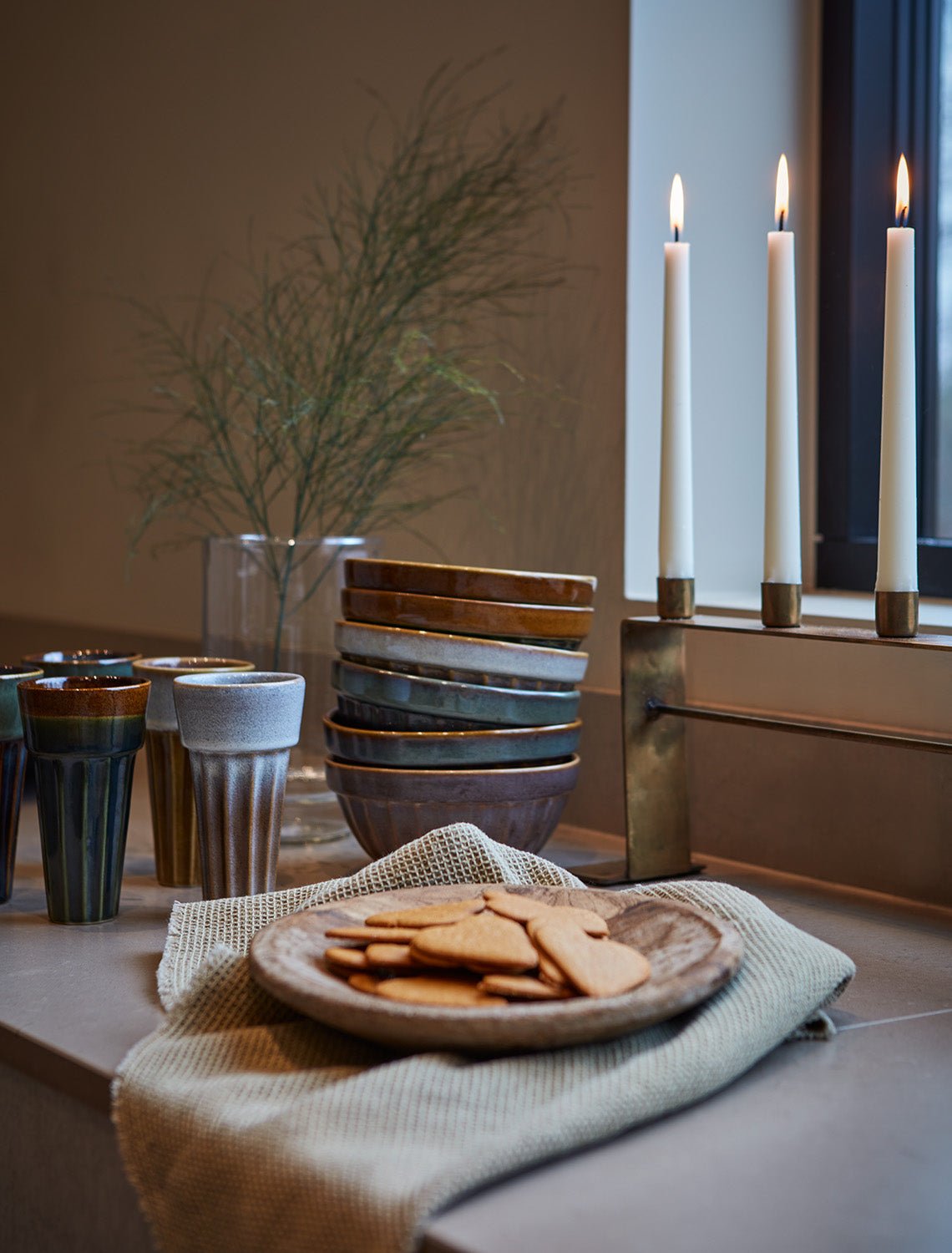 COSTA Skål L, Terrakotta/flerfärgad Skålar Affari of Sweden