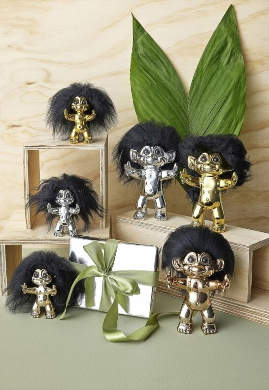 Lyckotroll Krom 9 cm Träfigurer Spring Copenhagen