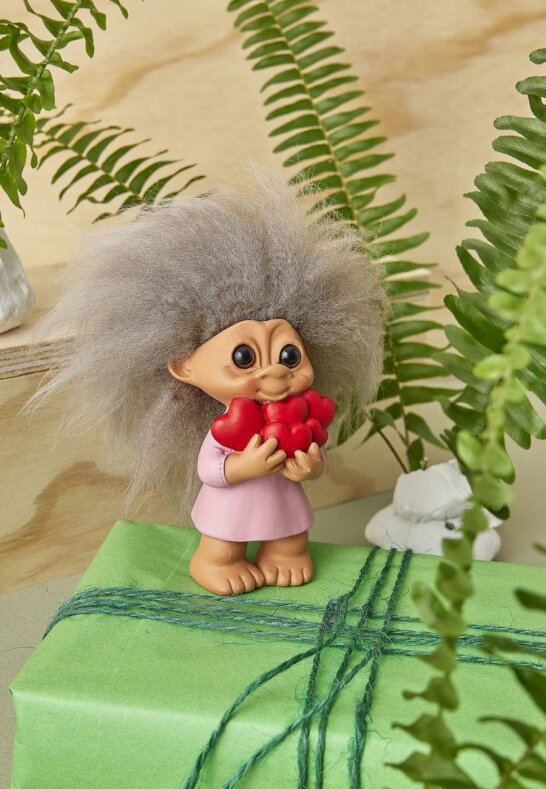 Lyckotroll World's Best Mom 9 cm Träfigurer Spring Copenhagen