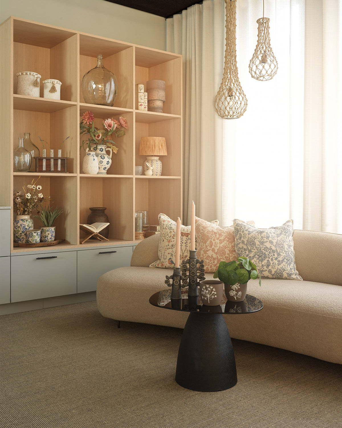 ANGUS Vas, Elfenben/blå - Hemboden