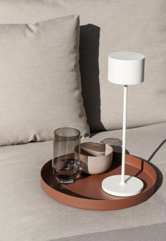 Farol Mobil Led Lampa 33,5 cm Vit blomus