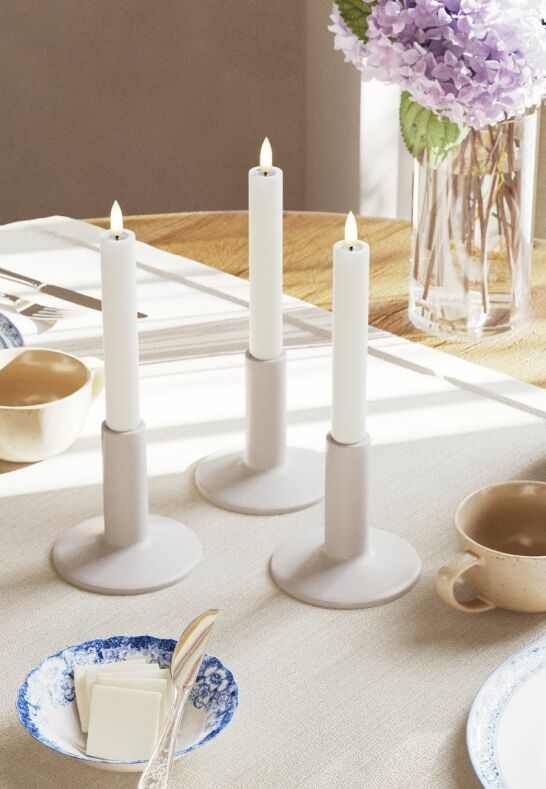 LED Kronljus 2,2x15 cm Vit 2-pack DeluxeHomeart