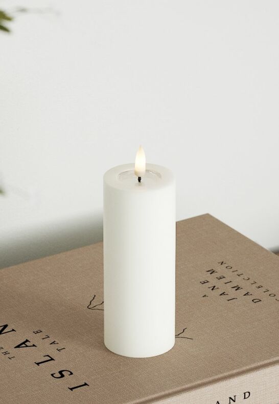 LED Blockljus Vit 5x12,5 cm DeluxeHomeart