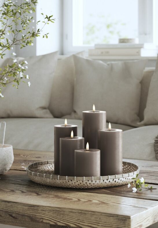 LED Blockljus Mocca 7,5x15 cm DeluxeHomeart