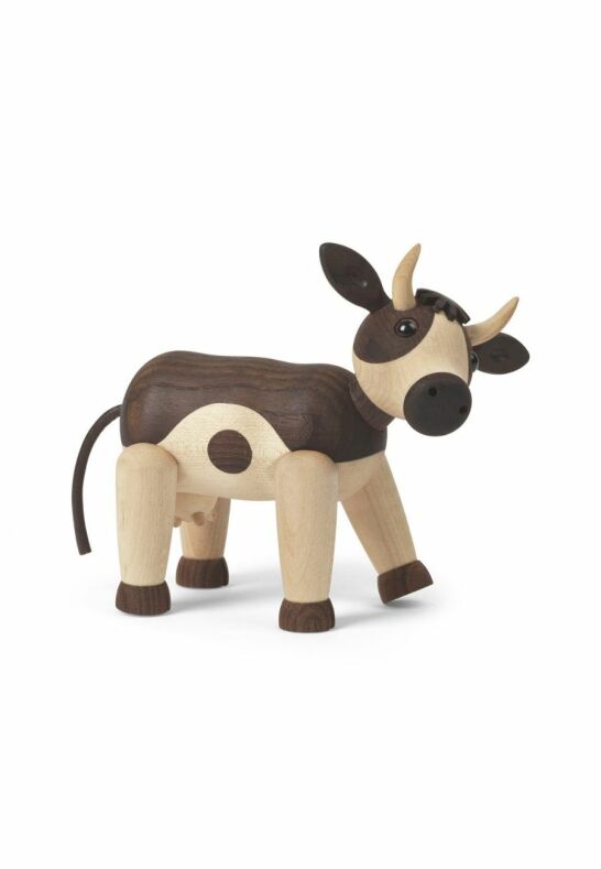 Daisy ko träfigur med rörligt huvud för personlig stil i fäboden