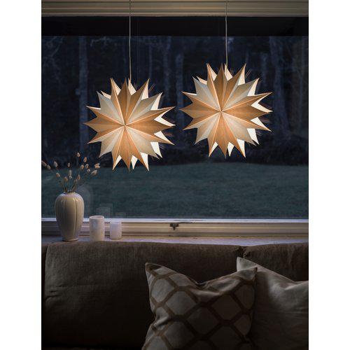 Bellatrix Julstjärna 60 cm vit/natur