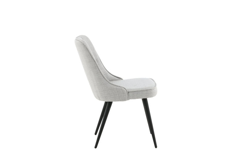 Velvet Deluxe Matstol Grå