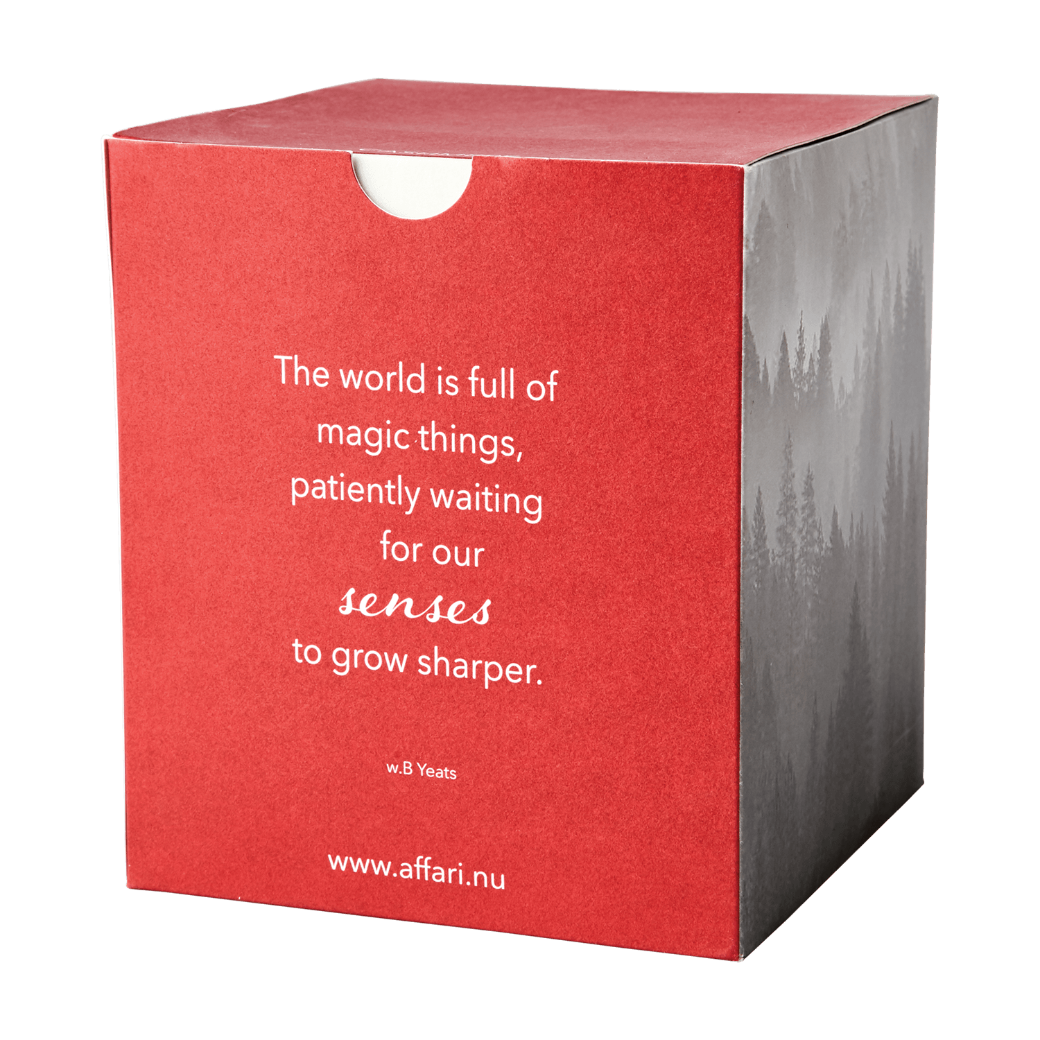 SENSE Doftljus Cashmere, Röd Doftljus Affari of Sweden