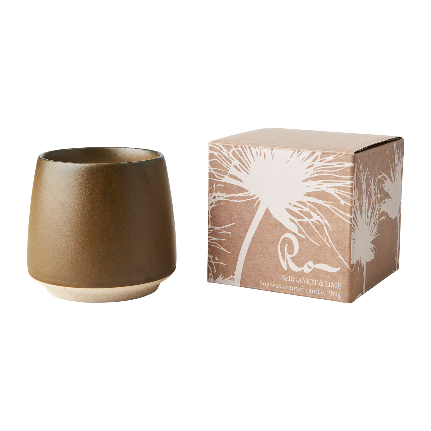 RO Doftljus Bergamot & lime, Brun Doftljus Affari of Sweden