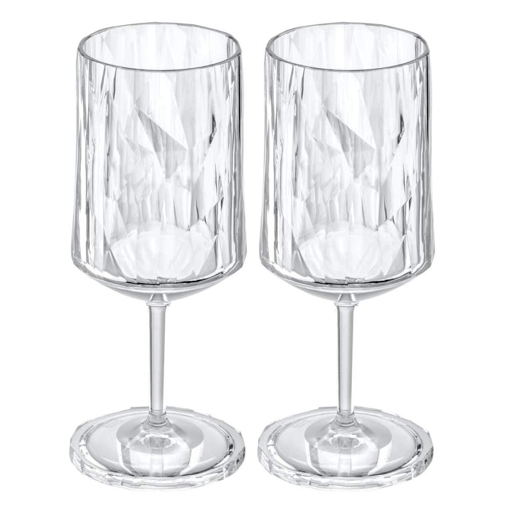 Club No. 4 Vinglas Plast 300 ml Crystal Clear 2-pack Koziol