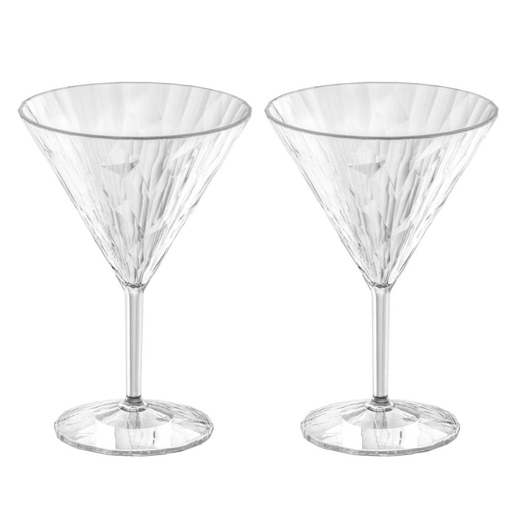 Club No. 12 Martiniglas Plast 250 ml Crystal Clear 2-pack Koziol