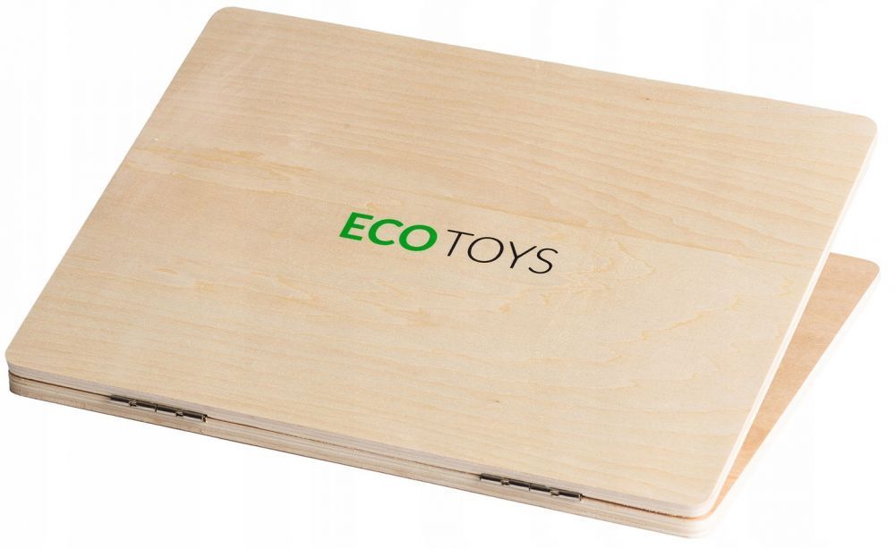 Bärbar dator/surfplatta + telefonset i trä ECOTOYS