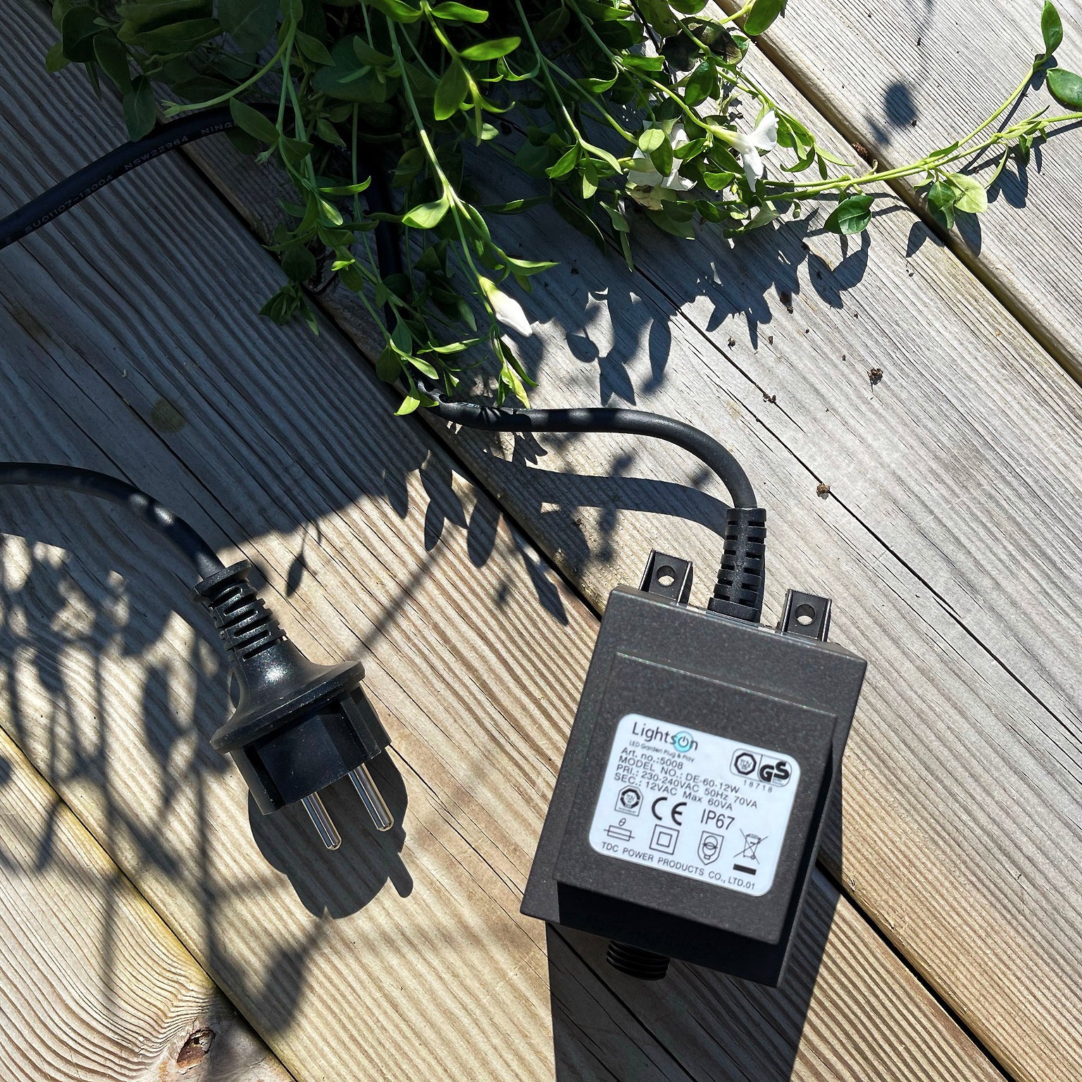 Transformator 60 w Transformatorer LightsOn Garden Plug & Play