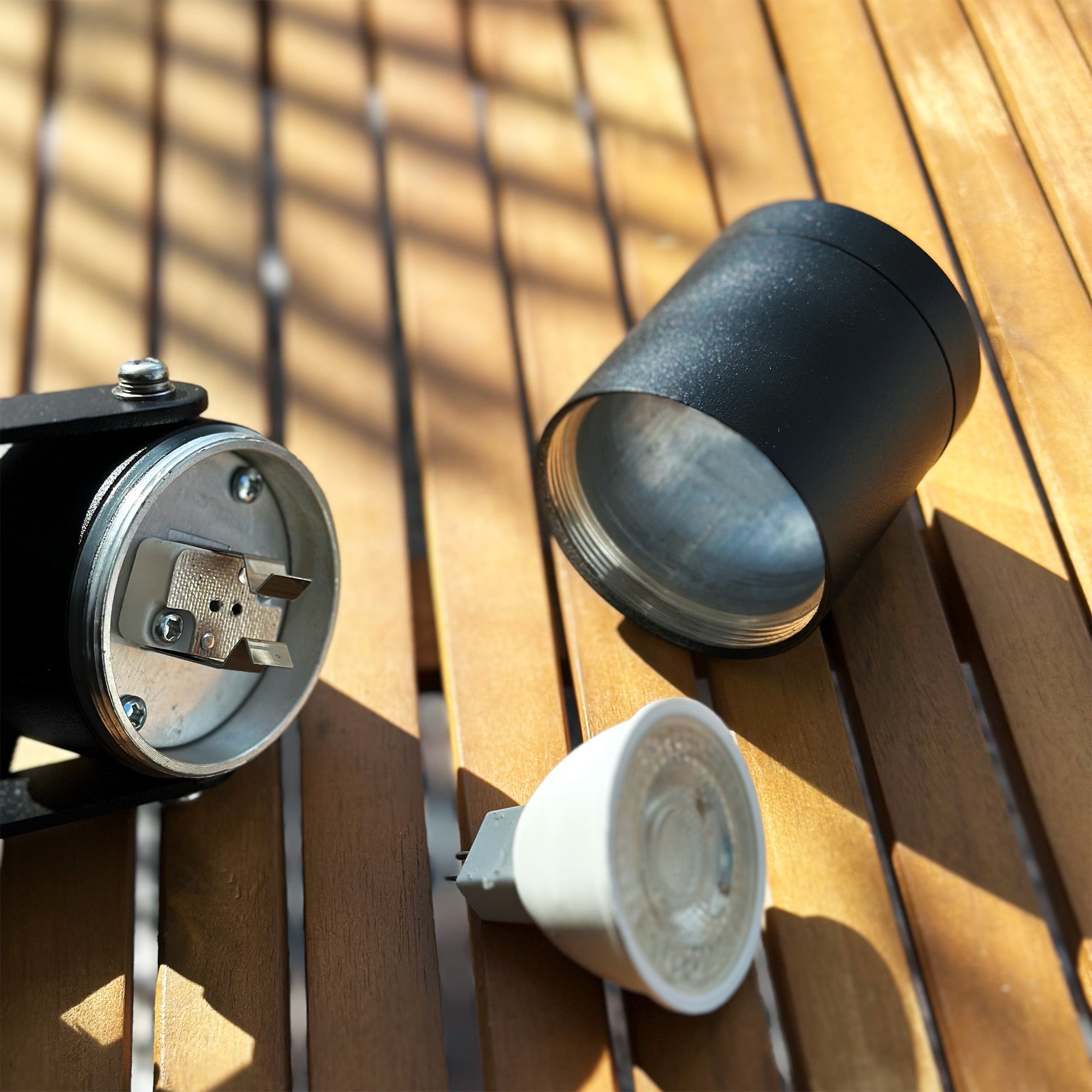 Luna65 (silver) Pollare LightsOn Garden Plug & Play