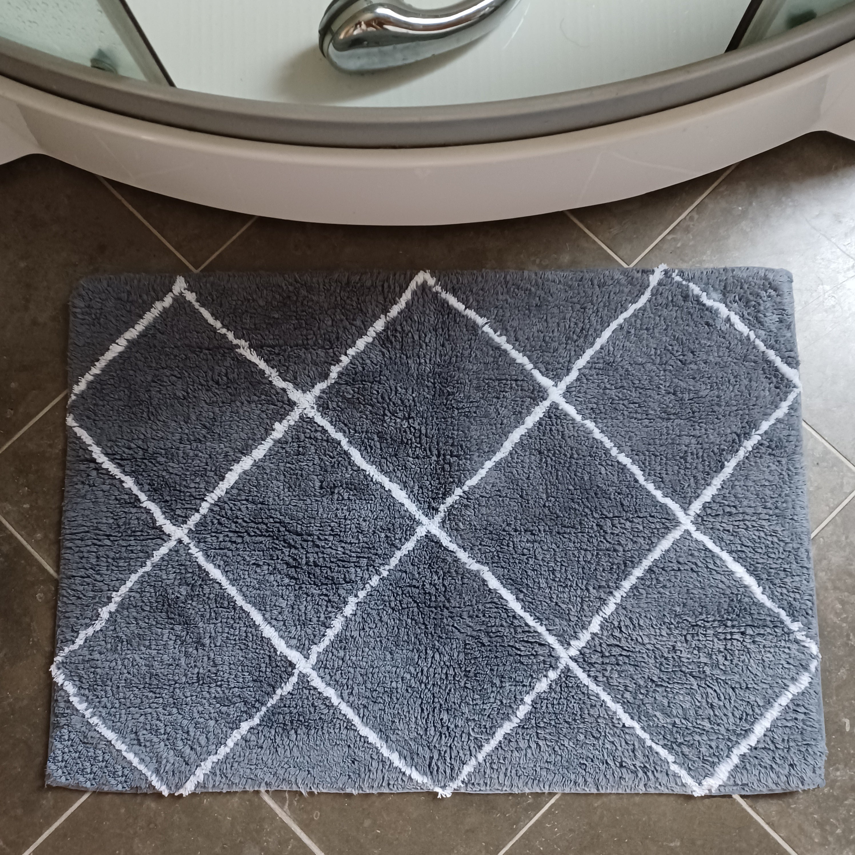 Matta Romb 50x70 cm grå/vit Etol