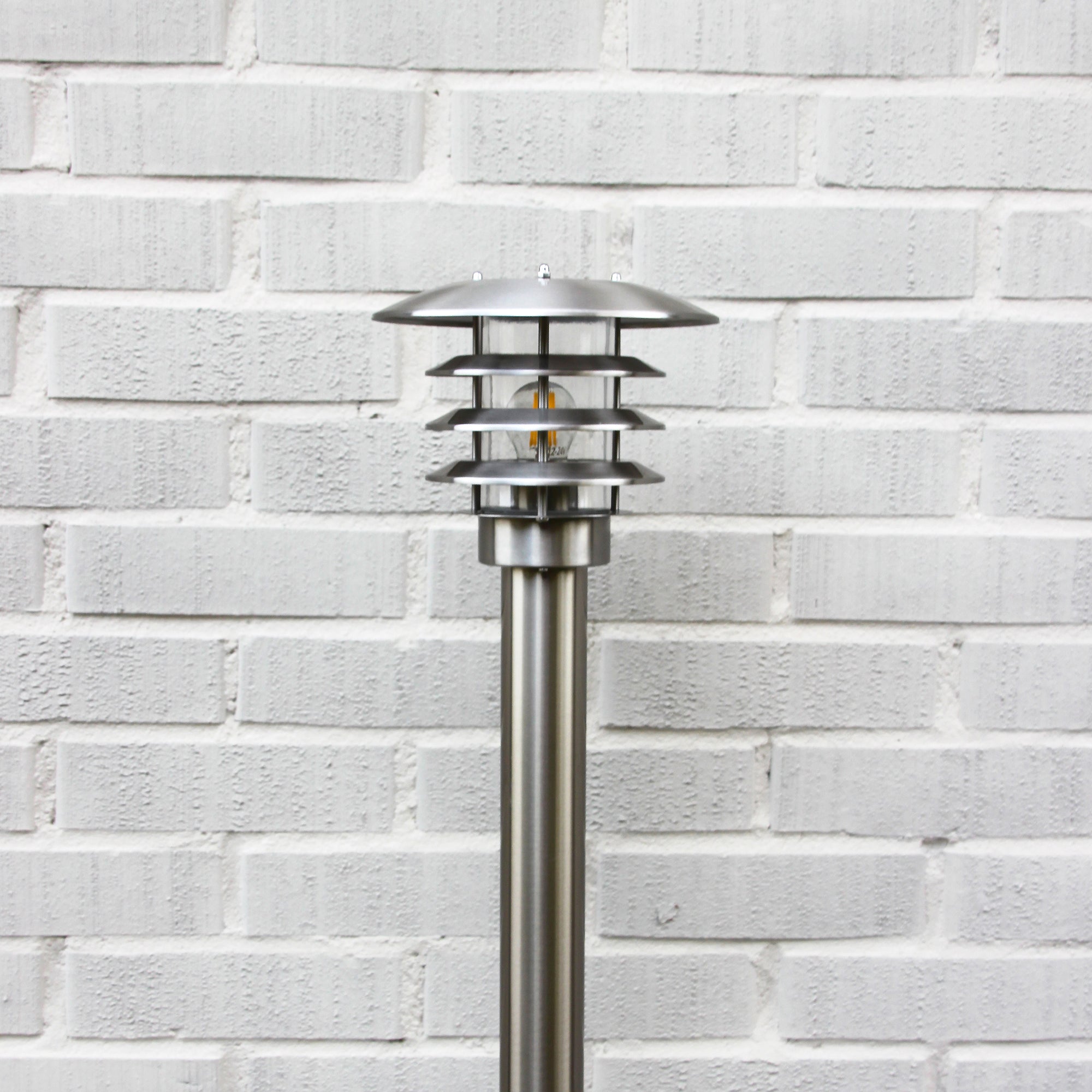 Saturnus (silver) Pollare LightsOn Garden Plug & Play