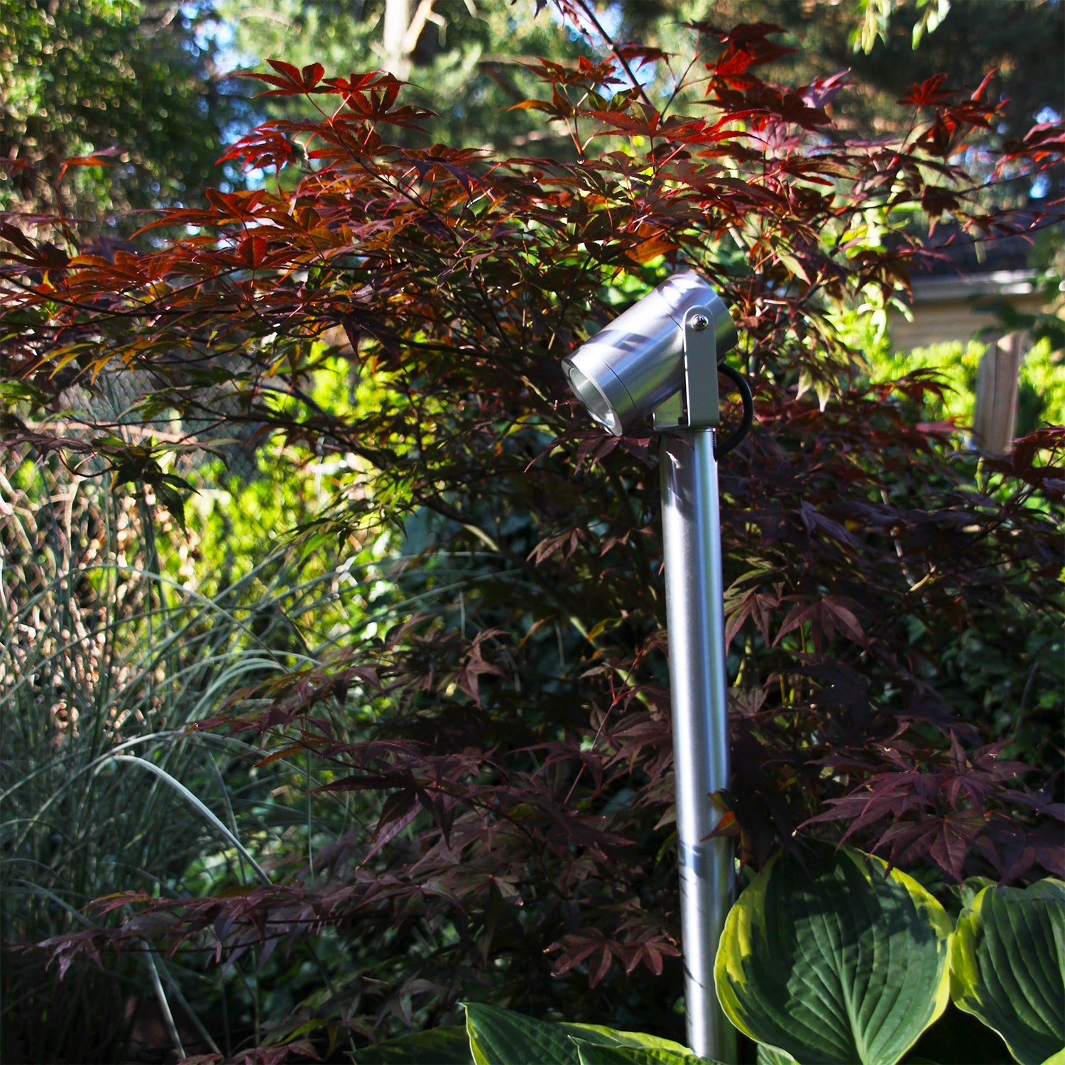 Luna65 (silver) Pollare LightsOn Garden Plug & Play