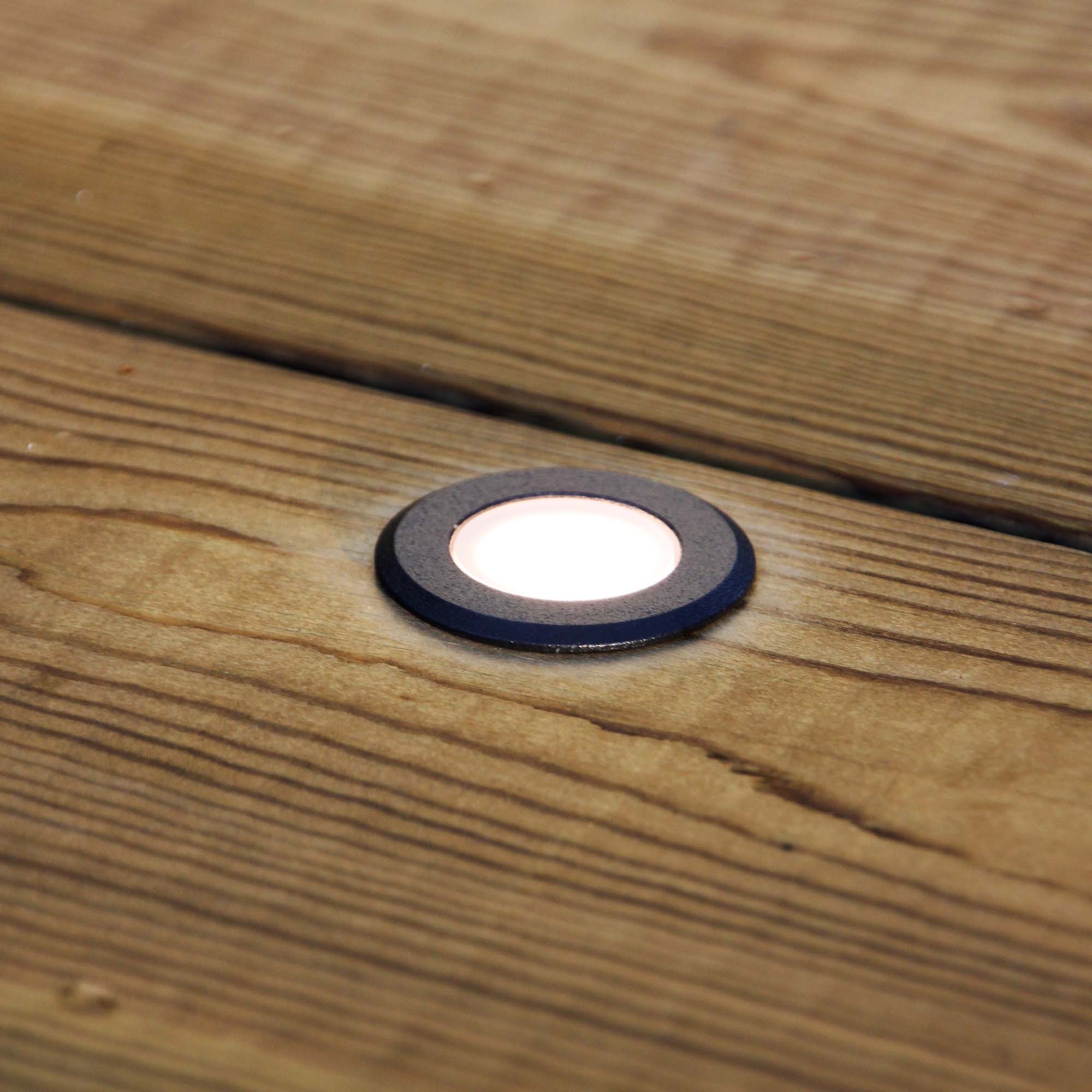 Orion x 5 (svart) Decklights LightsOn Garden Plug & Play